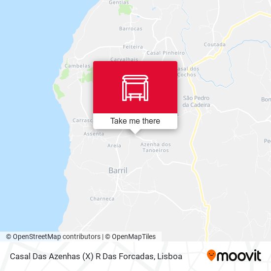 Casal Das Azenhas (X) R Das Forcadas mapa