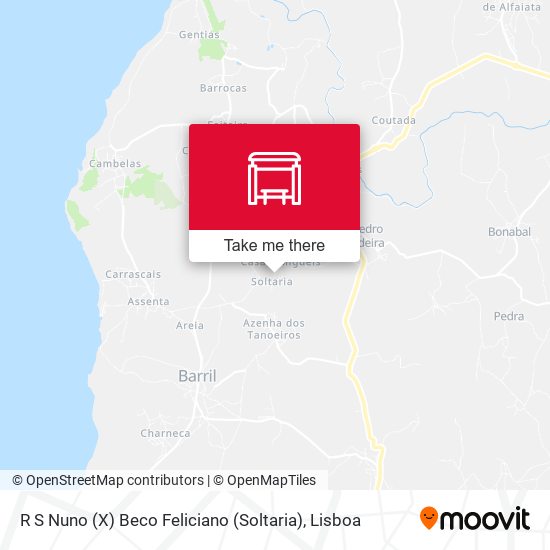 R S Nuno (X) Beco Feliciano (Soltaria) map
