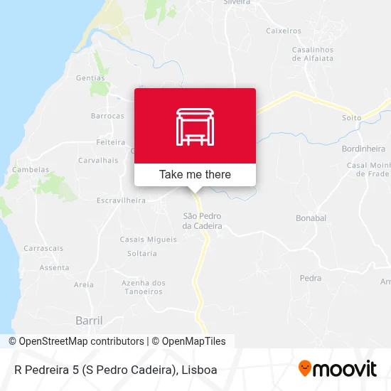 R Pedreira 5 (S Pedro Cadeira) map