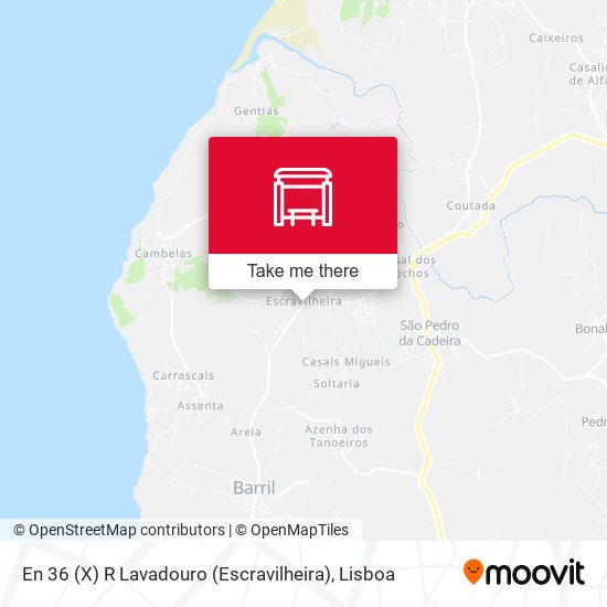 En 36 (X) R Lavadouro (Escravilheira) mapa