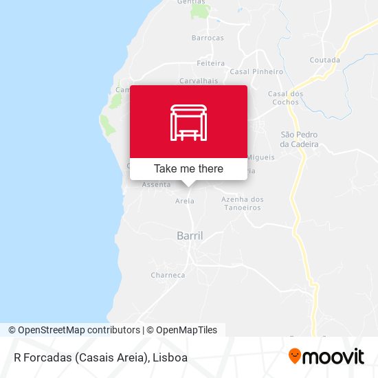 R Forcadas (Casais Areia) map