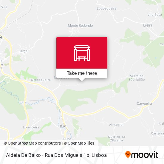 Aldeia De Baixo - Rua Dos Migueis 1b mapa