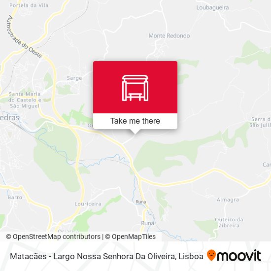 Matacães - Largo Nossa Senhora Da Oliveira mapa