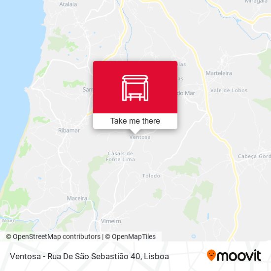Ventosa - Rua De São Sebastião 40 map