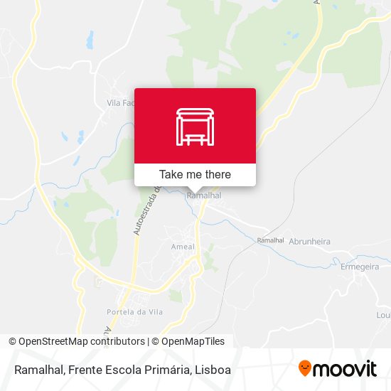 Ramalhal, Frente Escola Primária mapa
