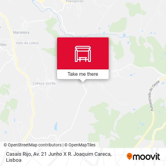 Casais Rijo, Av. 21 Junho X R. Joaquim Careca map