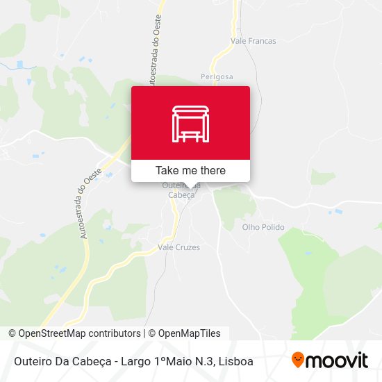 Outeiro Da Cabeça - Largo 1ºMaio N.3 map