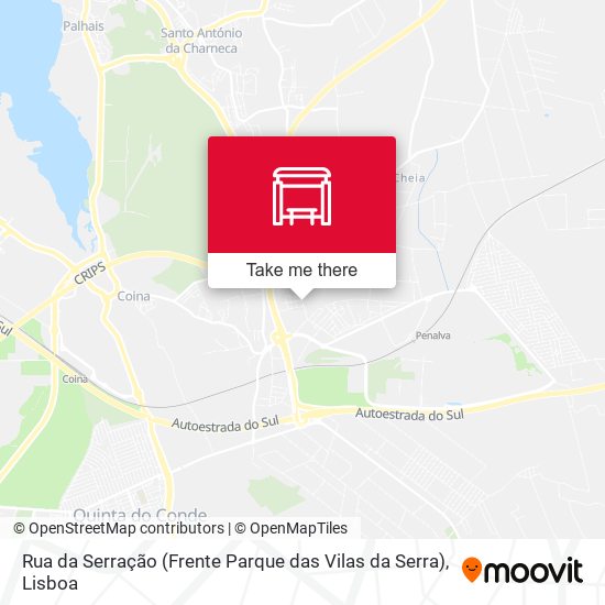 Rua da Serração (Frente Parque das Vilas da Serra) map