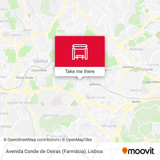 Avenida Conde de Oeiras (Farmácia) mapa