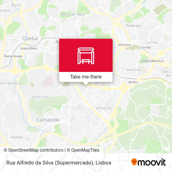 Rua Alfredo da Silva (Supermercado) map