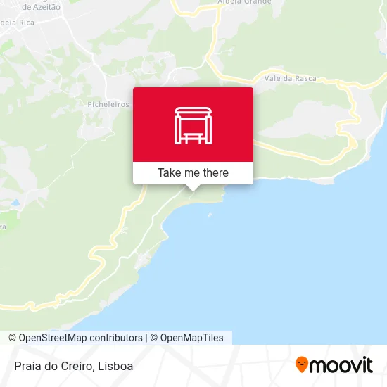 Praia do Creiro map