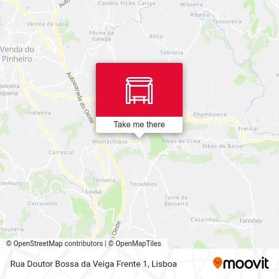 Rua Doutor Bossa da Veiga Frente 1 map