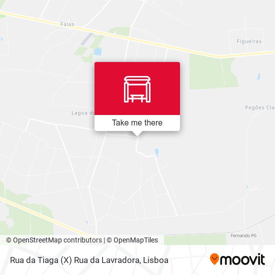 Rua da Tiaga (X) Rua da Lavradora map