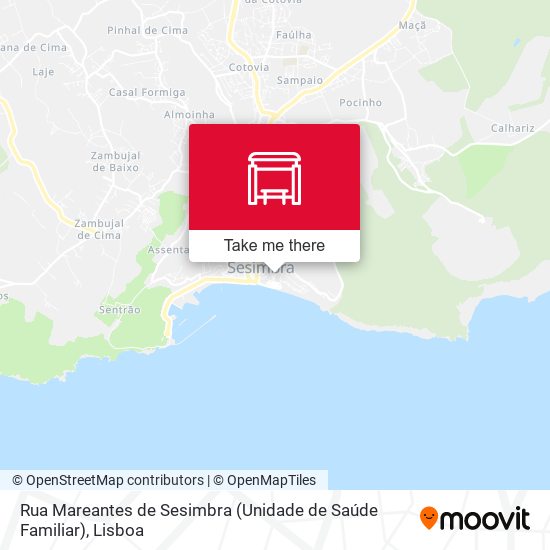 Rua Mareantes de Sesimbra (Unidade de Saúde Familiar) mapa