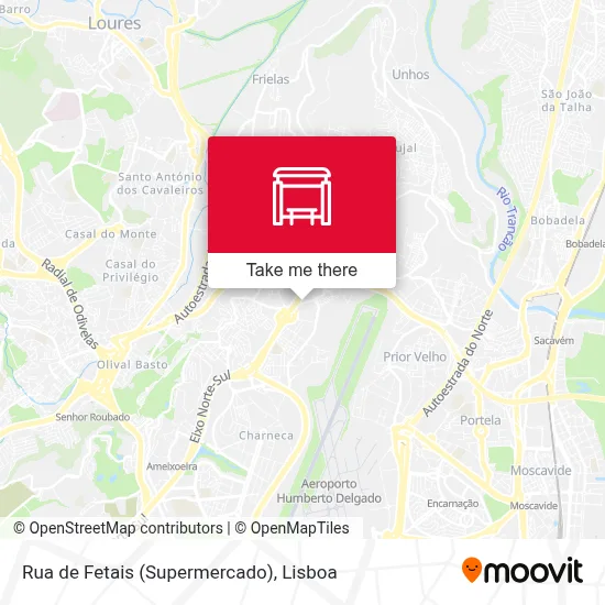 Rua de Fetais (Supermercado) map