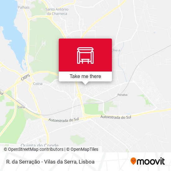 R. da Serração - Vilas da Serra mapa