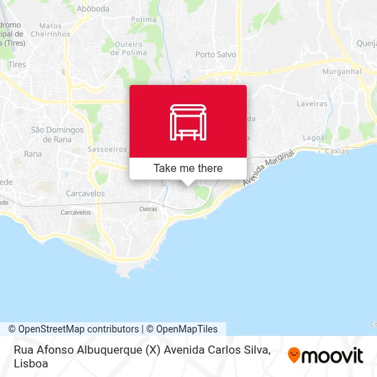 Rua Afonso Albuquerque (X) Avenida Carlos Silva map