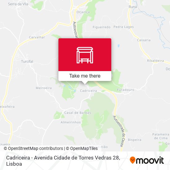 Cadriceira - Avenida Cidade de Torres Vedras 28 map