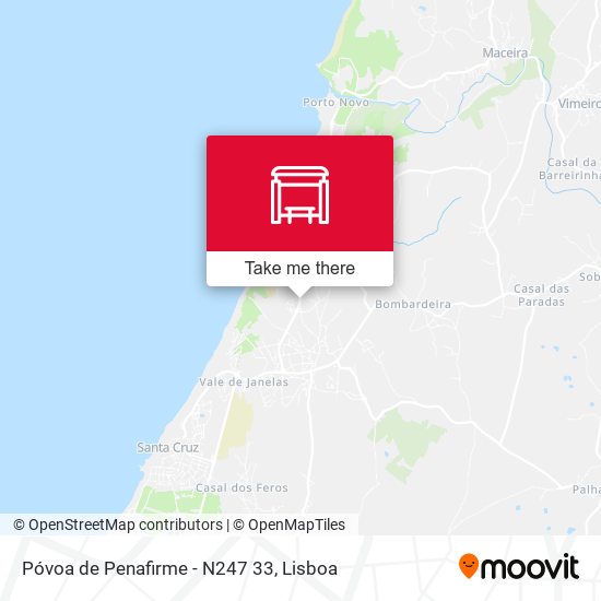 Póvoa de Penafirme - N247 33 mapa
