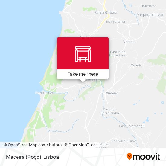 Maceira (Poço) mapa