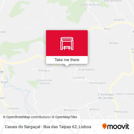 Casais do Sargaçal - Rua das Taipas 62 map