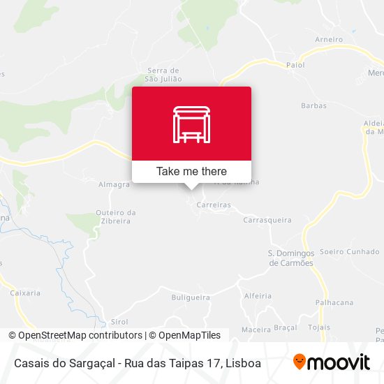 Casais do Sargaçal - Rua das Taipas 17 map