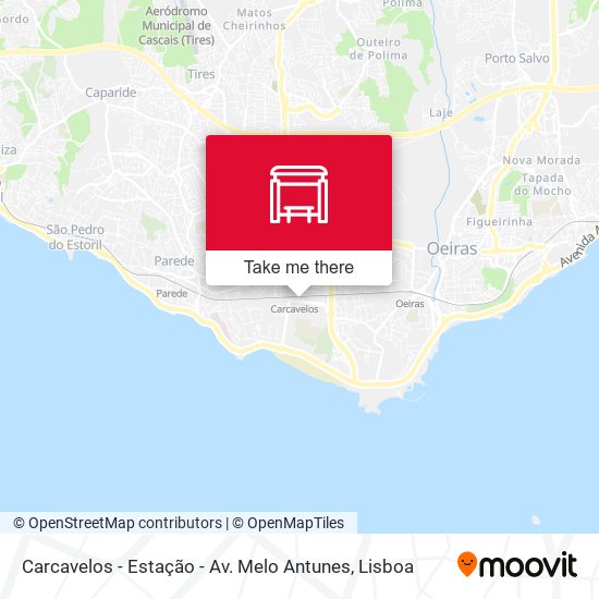 Carcavelos - Estação - Av. Melo Antunes mapa