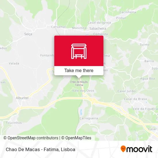 Chao De Macas - Fatima map