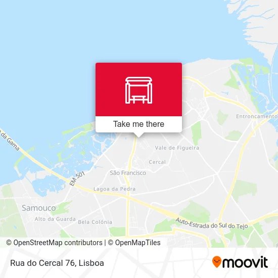 Rua do Cercal 76 map