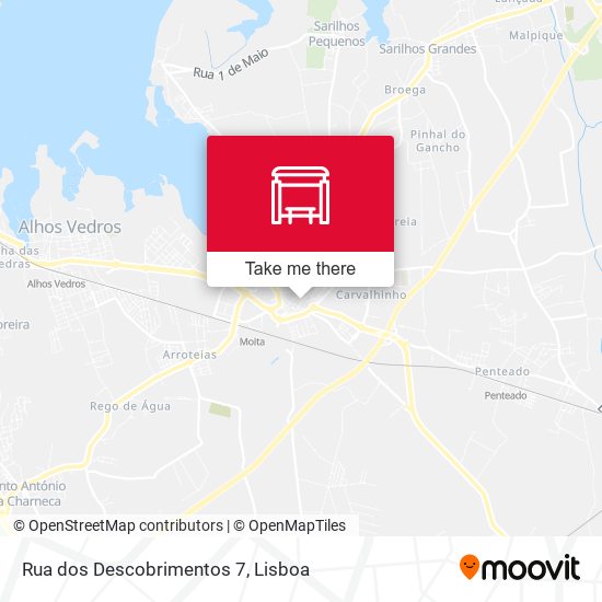 Rua dos Descobrimentos 7 mapa