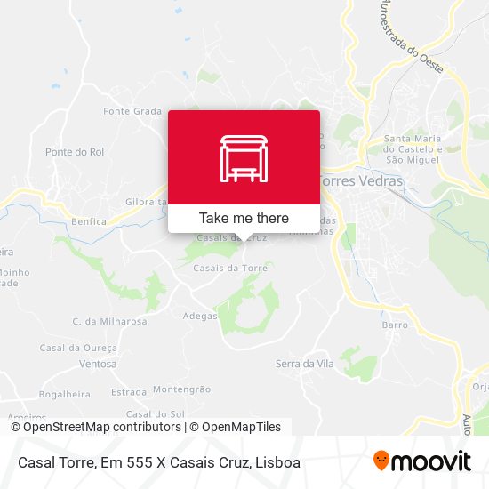 Casal Torre, Em 555 X Casais Cruz map