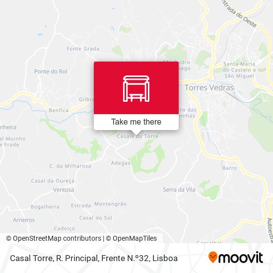 Casal Torre, R. Principal, Frente N.º32 mapa