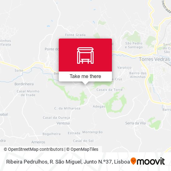 Ribeira Pedrulhos, R. São Miguel, Junto N.º37 mapa