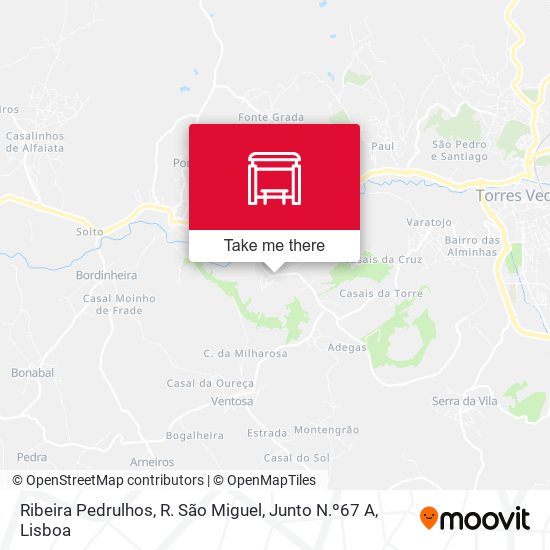 Ribeira Pedrulhos, R. São Miguel, Junto N.º67 A map