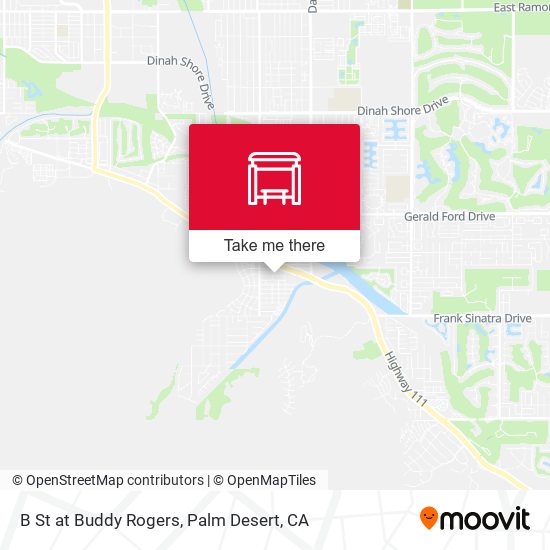 B St at Buddy Rogers map