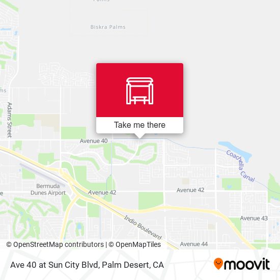 Ave 40 at Sun City Blvd map