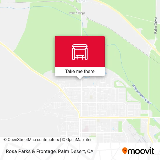 Rosa Parks & Frontage map