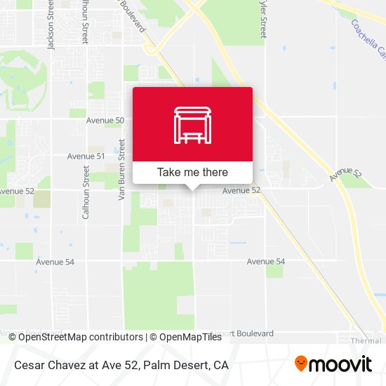 Mapa de Cesar Chavez at Ave 52