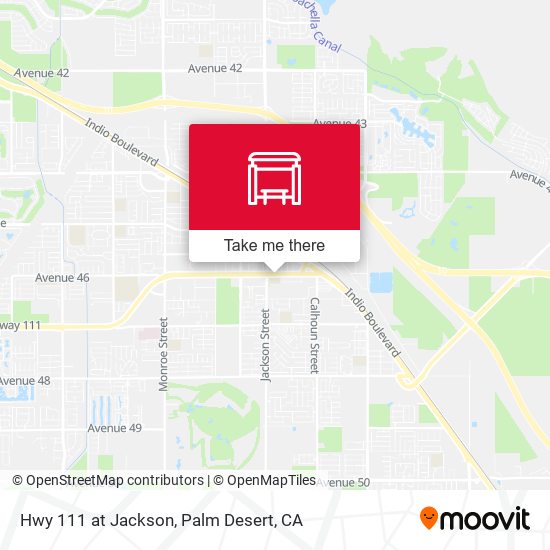 Hwy 111 at Jackson map