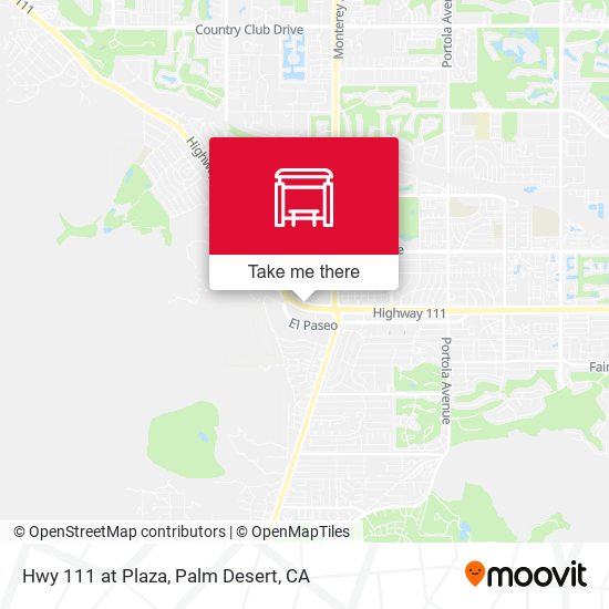 Hwy 111 at Plaza map