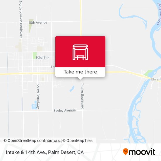 Mapa de Intake & 14th Ave.