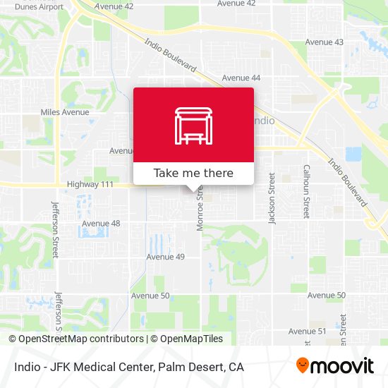 Indio - JFK Medical Center map