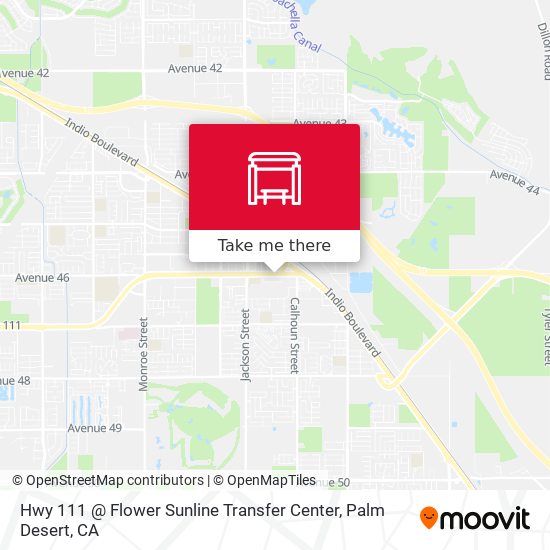 Hwy 111 @ Flower Sunline Transfer Center map