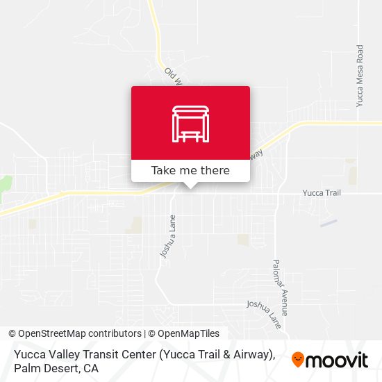 Yucca Valley Transit Center (Yucca Trail & Airway) map