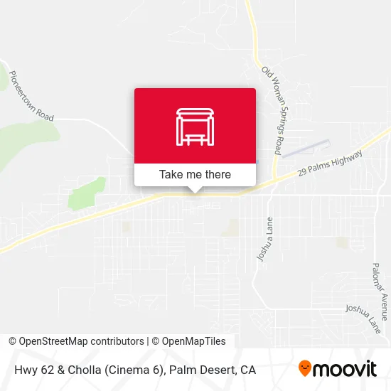 Hwy 62 & Cholla (Cinema 6) map