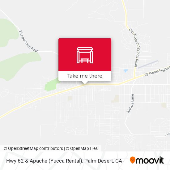 Mapa de Hwy 62 & Apache (Yucca Rental)