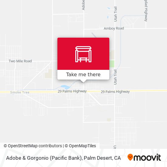 Adobe & Gorgonio (Pacific Bank) map