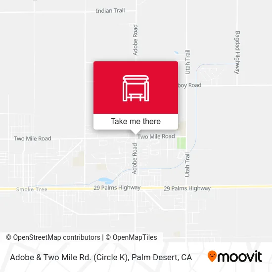 Adobe & Two Mile Rd. (Circle K) map