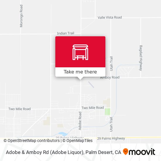 Mapa de Adobe & Amboy Rd (Adobe Liquor)