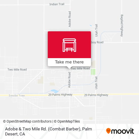 Adobe & Two Mile Rd. (Combat Barber) map